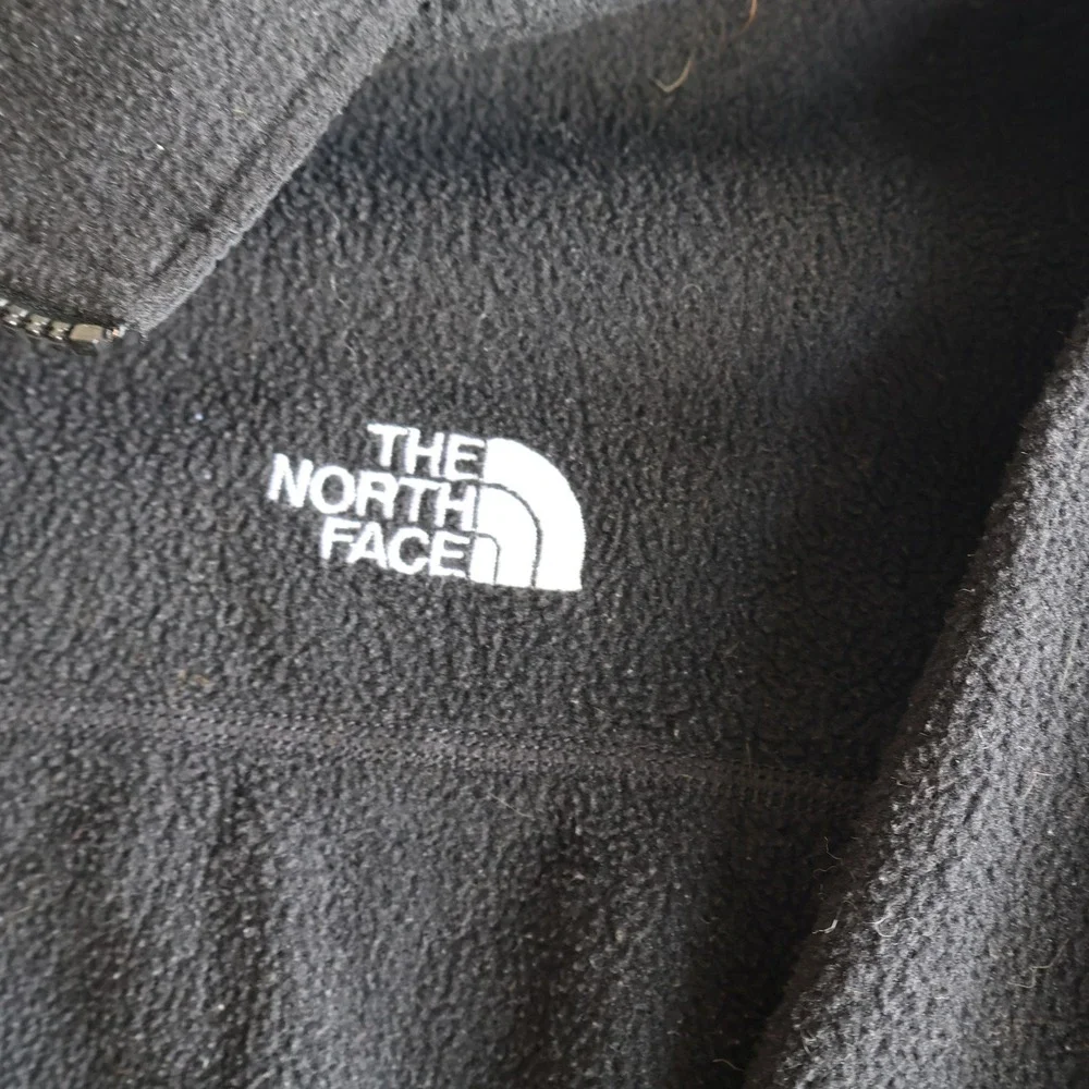 The North Face Mens Black Fleece Full-Zip Jacket Size Large Pockets